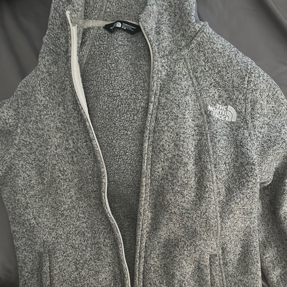 The North Face Heather Gray Fleece Jacket